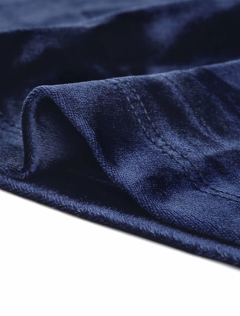 Allegra K Women's Vintage Velvet Long Sleeve A Line Contrast Doll Peter Pan Collar Dress 8 Allegra K Women's Vintage Velvet Long Sleeve A Line Contrast Doll Peter Pan Collar Dress