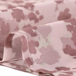 Allegra K Women's Puff Sleeve Floral Print Ruffled Pintuck Pleat Ruched Blouse Top