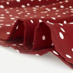 Allegra K Women's Vintage Polka Dots Notched Lapel V Neck Button Up Shirt Dress