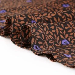 Allegra K Women's Puff Sleeve Dress Fit And Flare Round Neck Floral Dresses