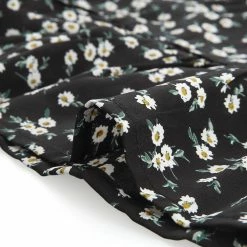 Allegra K Women's Ruffle Sleeve V Neck Elastic Waist A-Line Floral Mini Dress