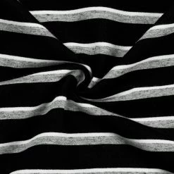 Allegra K Men's Striped Tees V Neck Long Sleeve Black And White Stripe T-shirt 29 Allegra K Men's Striped Tees V Neck Long Sleeve Black And White Stripe T-shirt