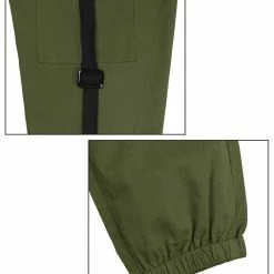 Allegra K Men's Cargo Pants Drawstring Elastic Waist Jogger Casual Work Pants