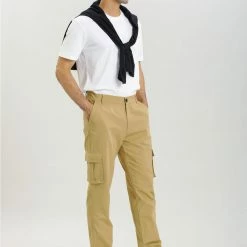 Allegra K Men's Work Pants Regular Fit Jogger Casual Cargo Pants With Pockets