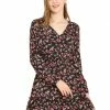 Allegra K Women's Smocked Waist Ruffle Hem V Neck Fit And Flare Mini Floral Dress 2 Allegra K Women's Smocked Waist Ruffle Hem V Neck Fit And Flare Mini Floral Dress