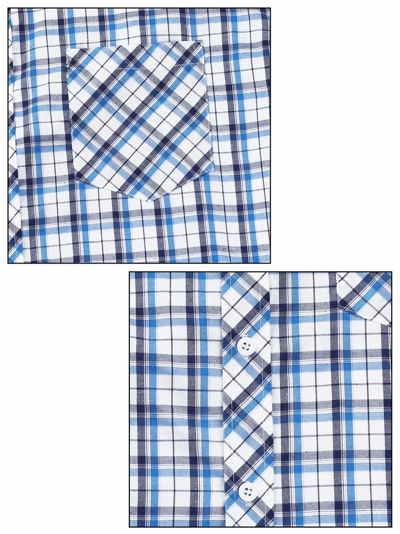 Allegra K Men's Check Shirts Long Sleeve Button Down Casual Western Plaid Shirt 7 Allegra K Men's Check Shirts Long Sleeve Button Down Casual Western Plaid Shirt