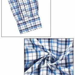 Allegra K Men's Check Shirts Long Sleeve Button Down Casual Western Plaid Shirt 50 Allegra K Men's Check Shirts Long Sleeve Button Down Casual Western Plaid Shirt