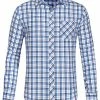 Allegra K Men's Check Shirts Long Sleeve Button Down Casual Western Plaid Shirt