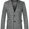 Allegra K Men's Dress Plaid Blazer One Button Slim Fit Checked Suit Sport Coat Jacket 2 Allegra K Men's Dress Plaid Blazer One Button Slim Fit Checked Suit Sport Coat Jacket