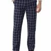 Allegra K Men's Dress Plaid Pants Slim Fit Flat Front Check Business Trouser