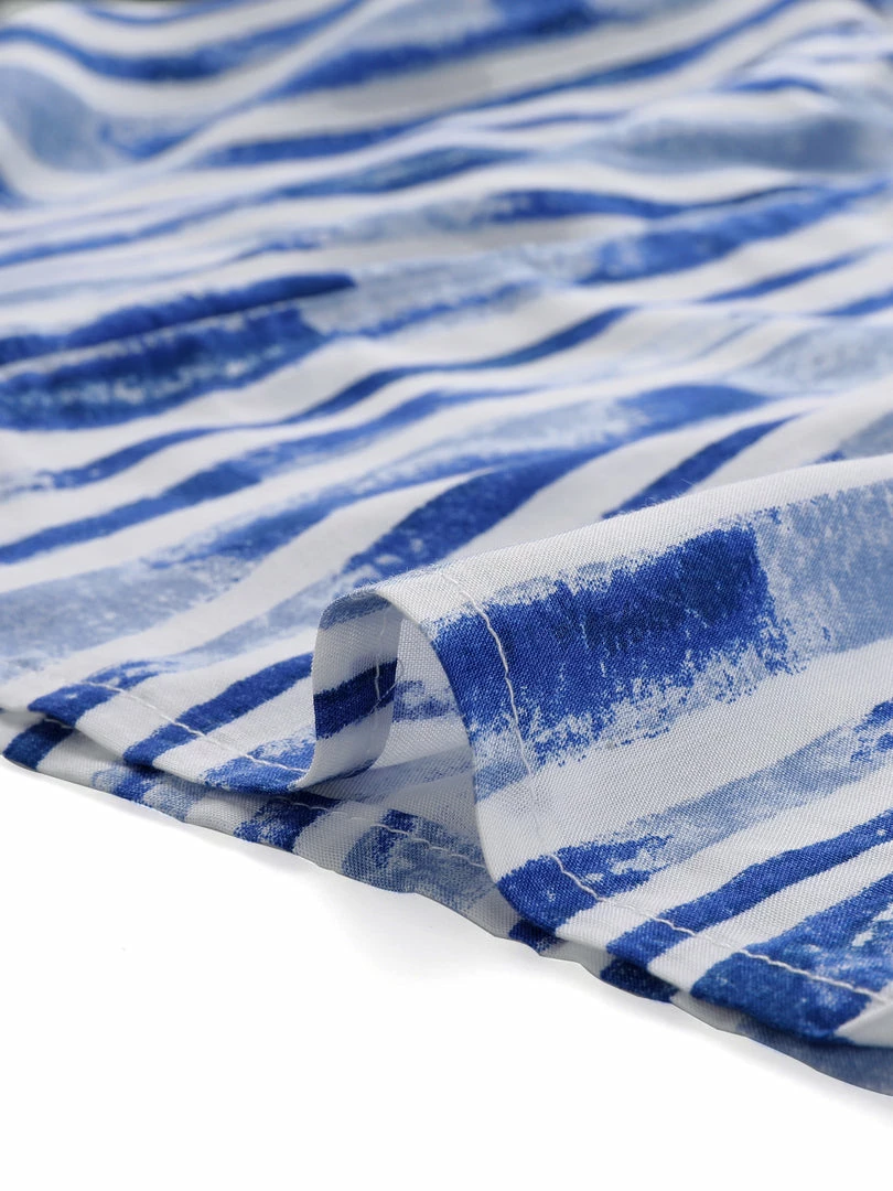 Allegra K Women's Stripe Drawstring Waist Tie Dye Wide Leg Pants 8 Allegra K Women's Stripe Drawstring Waist Tie Dye Wide Leg Pants