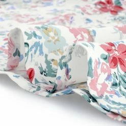 Allegra K Women's Floral Print Short Sleeves High Waist Tie Neck Peplum Top