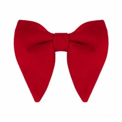 Allegra K Accessories Solid Pre-tied Bow Ties For Women Men Formal Party Prom Bowties Velvet