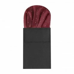 Allegra K Pre-Folded Polka Dots Round Stain Pocket Squares On Card For Men Suit Accessories