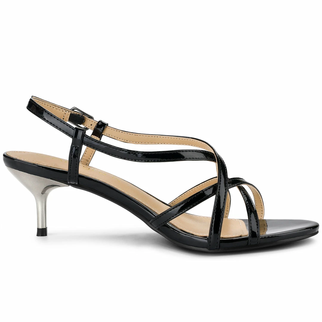 Allegra K Women's Slingback Strappy Stiletto Heels Sandals Shoes 8 Allegra K Women's Slingback Strappy Stiletto Heels Sandals Shoes