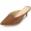 Allegra K Women's PU Pointed Toe Stiletto Heels Slide Mules 2 Allegra K Women's PU Pointed Toe Stiletto Heels Slide Mules