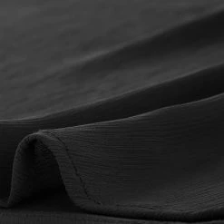 Allegra K Women's Semi-Sheer Tie Neck 3/4 Sleeve Ruffle Yoke Summer Casual Blouse Top