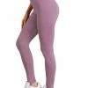 Allegra K Women's Leggings Solid Color Elastic Waistband Stirrup Pants