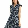 Allegra K Women’s Women's Cap Sleeve Ruffle V-Neck Floral Casual Summer Dress 1 Allegra K Women’s Women's Cap Sleeve Ruffle V-Neck Floral Casual Summer Dress