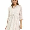 Allegra K Women's Tassel Tie Neck 3/4 Ruffle Sleeve Floral Chiffon A-Line Mini Dress 1 Allegra K Women's Tassel Tie Neck 3/4 Ruffle Sleeve Floral Chiffon A-Line Mini Dress