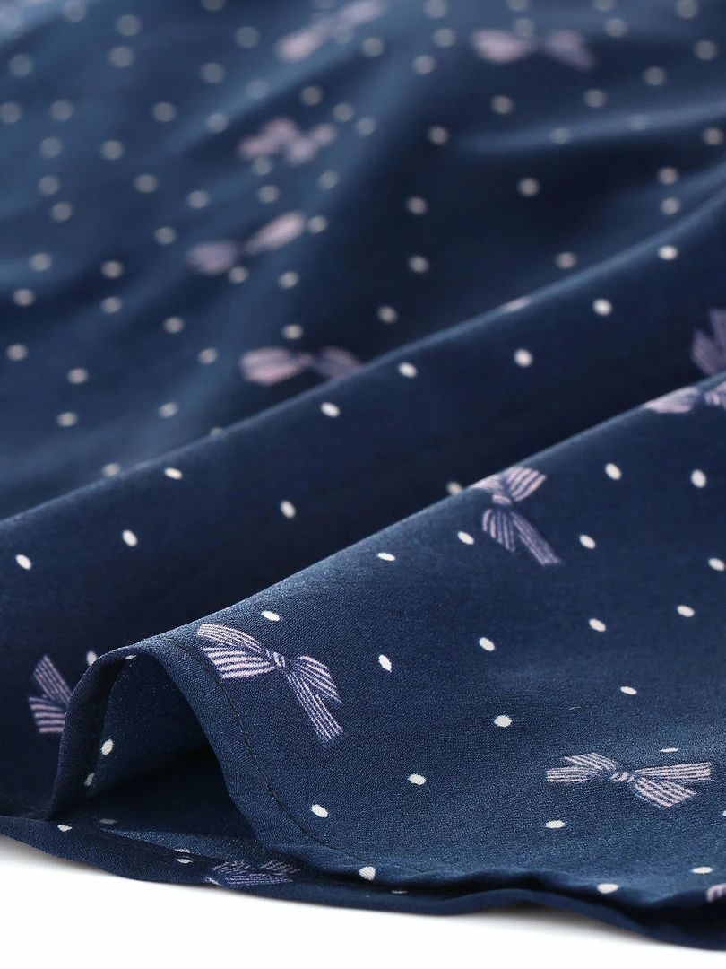 Allegra K Women's Ruffle Sleeve Polka Dots Dresses Tie Neck Summer A Line Dress 8 Allegra K Women's Ruffle Sleeve Polka Dots Dresses Tie Neck Summer A Line Dress