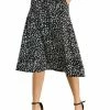 Allegra K Women's Floral Print A-Line Midi Skirt Chiffon Summer Vintage Skirts