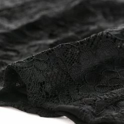 Allegra K Women's Lace Puff Sleeve V Neck Belted Vintage Button Down Dress 19 Allegra K Women's Lace Puff Sleeve V Neck Belted Vintage Button Down Dress