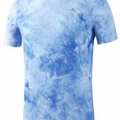 Allegra K Men Summer Tie Dye Tee Short Sleeves Hip Hop Printed T-Shirt 16 Allegra K Men Summer Tie Dye Tee Short Sleeves Hip Hop Printed T-Shirt