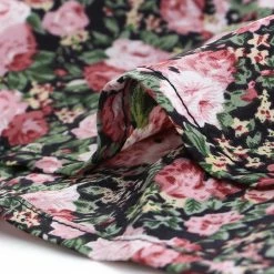 Allegra K Women's Casual Elastic Waist Tassel Summer Beach Floral Shorts