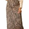 Allegra K Women's Zebra Animal Print High Waist Bodycon Midi Pencil Skirt
