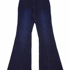 Allegra K Women's High Waist Flare Jeans Denim Long Pants Bell Bottoms Jeans