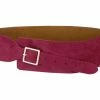 Allegra K Vintage Suede Wide Waist Belts For Women Belt Buckle Adjustable