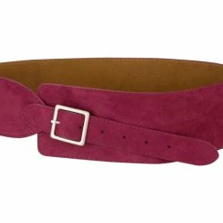 Allegra K Vintage Suede Wide Waist Belts For Women Belt Buckle Adjustable