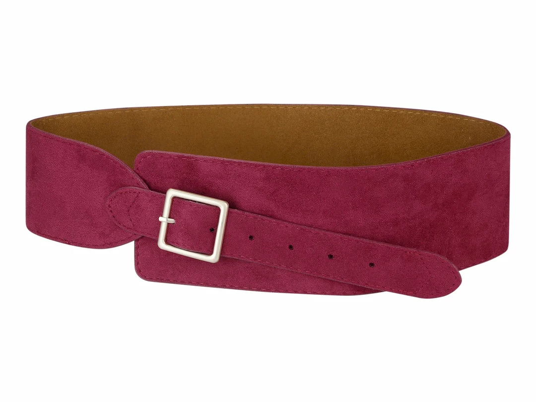 Allegra K Vintage Suede Wide Waist Belts For Women Belt Buckle Adjustable 3 Allegra K Vintage Suede Wide Waist Belts For Women Belt Buckle Adjustable