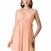 Allegra K Women's Ruffle V Neck Cross Front A-Line Sleeveless Flowy Dress 2 Allegra K Women's Ruffle V Neck Cross Front A-Line Sleeveless Flowy Dress