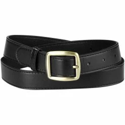 Allegra K Accessories Womens Belt Faux Leather Waist Solid Color Pin Buckle Belts For Girls Ladies