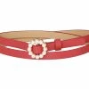 Allegra K Womens Plus Size Waist Belts Pearl Narrow Leather Adjustable Belt For Jeans Dresses Pants