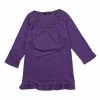 Allegra K Women's Basic V Neck Tiered Lace 3/4 Sleeve Layered Ruffle Top