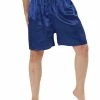 Allegra K Men's Sleepwear Satin Shorts Elastic Waist Lounge Pajama Bottoms 1 Allegra K Men's Sleepwear Satin Shorts Elastic Waist Lounge Pajama Bottoms