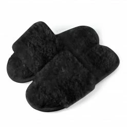 Allegra K Women's Comfy Fuzzy Nonslip Curly Plush Slides Shoes