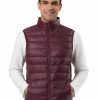 Allegra K Men's Winter Lightweight Packable Zip Up Sleeveless Padded Puffer Vest