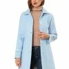 Allegra K Women's Peter Pan Collar Winter Outwear Trench Pea Coat 1 Allegra K Women's Peter Pan Collar Winter Outwear Trench Pea Coat