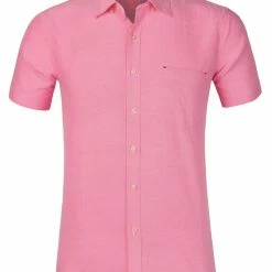 Allegra K Men's Summer Formal Solid Color Button Down Short Sleeves Dress Shirt