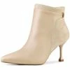 Allegra K Shoes Women's Pointed Toe Side Zip Stiletto Heel Ankle Boots 1 Allegra K Shoes Women's Pointed Toe Side Zip Stiletto Heel Ankle Boots