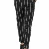 Allegra K Men's Dress Stripe Pants Slim Fit Flat Front Business Suit Trousers Pencil Pants