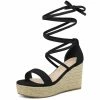 Allegra K Shoes Women's Espadrille Platform Lace Up Wedge Heels Sandals 1 Allegra K Shoes Women's Espadrille Platform Lace Up Wedge Heels Sandals