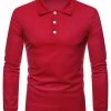 Allegra K Men's Casual Long Sleeves Polo Shirts Regular Fit Solid Golf Shirt 1 Allegra K Men's Casual Long Sleeves Polo Shirts Regular Fit Solid Golf Shirt