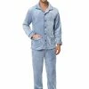 Allegra K Men's Fleeced Pajamas Sets Button Closure Camp Collar Long Sleeves Flannel Plush Nightwear Pjs 1 Allegra K Men's Fleeced Pajamas Sets Button Closure Camp Collar Long Sleeves Flannel Plush Nightwear Pjs