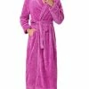 Allegra K Men's Flannel Bathrobe Solid Color Sleepwear Long Sleeves Kimono Plush Shawl Robe 1 Allegra K Men's Flannel Bathrobe Solid Color Sleepwear Long Sleeves Kimono Plush Shawl Robe