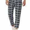 Allegra K Men's Hip Hop Slim Fit Plaid Track Pants Contrast Color Athletic Jogger Sweatpants